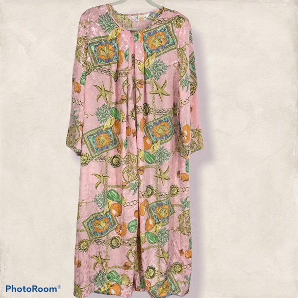 Dress Muumuu Robe Beach Theme 